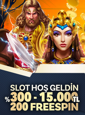 15.000₺’ye Kadar %300 Slot Hoş Geldin Bonusu görseli